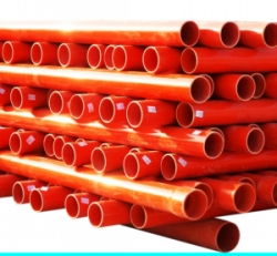 其他建筑 建材類管材價格 地埋式cpvc高壓穿線管,紅管,cpvc高壓電力管價格批發價格 保定市