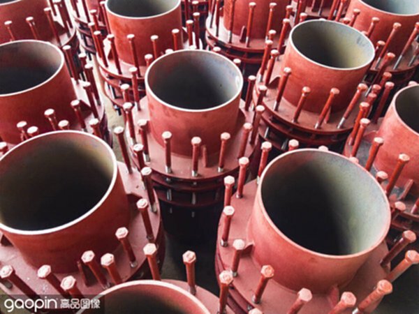 Red gland expansion joints for heating main.